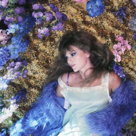 Free People Renata Fur Coat Jacket Blue Oversized Taylor Swift Size XS Blue - Picture 3 of 15